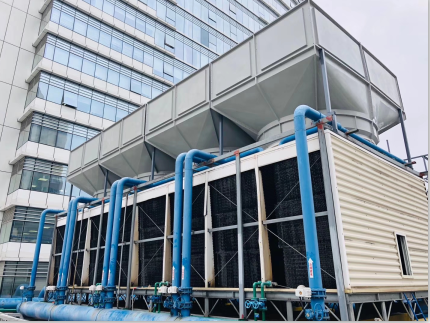 200噸橫流冷卻塔5米處測得噪音52分貝，問鼎整個(gè)行業(yè)誰能做到！